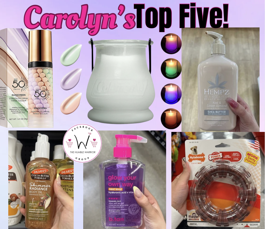 Carolyn’s Top Five!